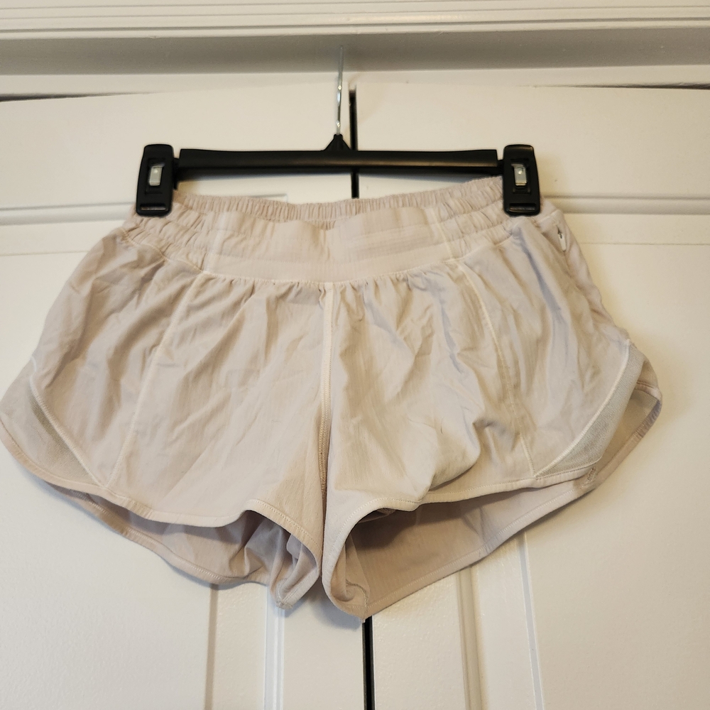 Lululemon Athletica Cream Athletic Shorts
